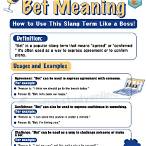 bet means